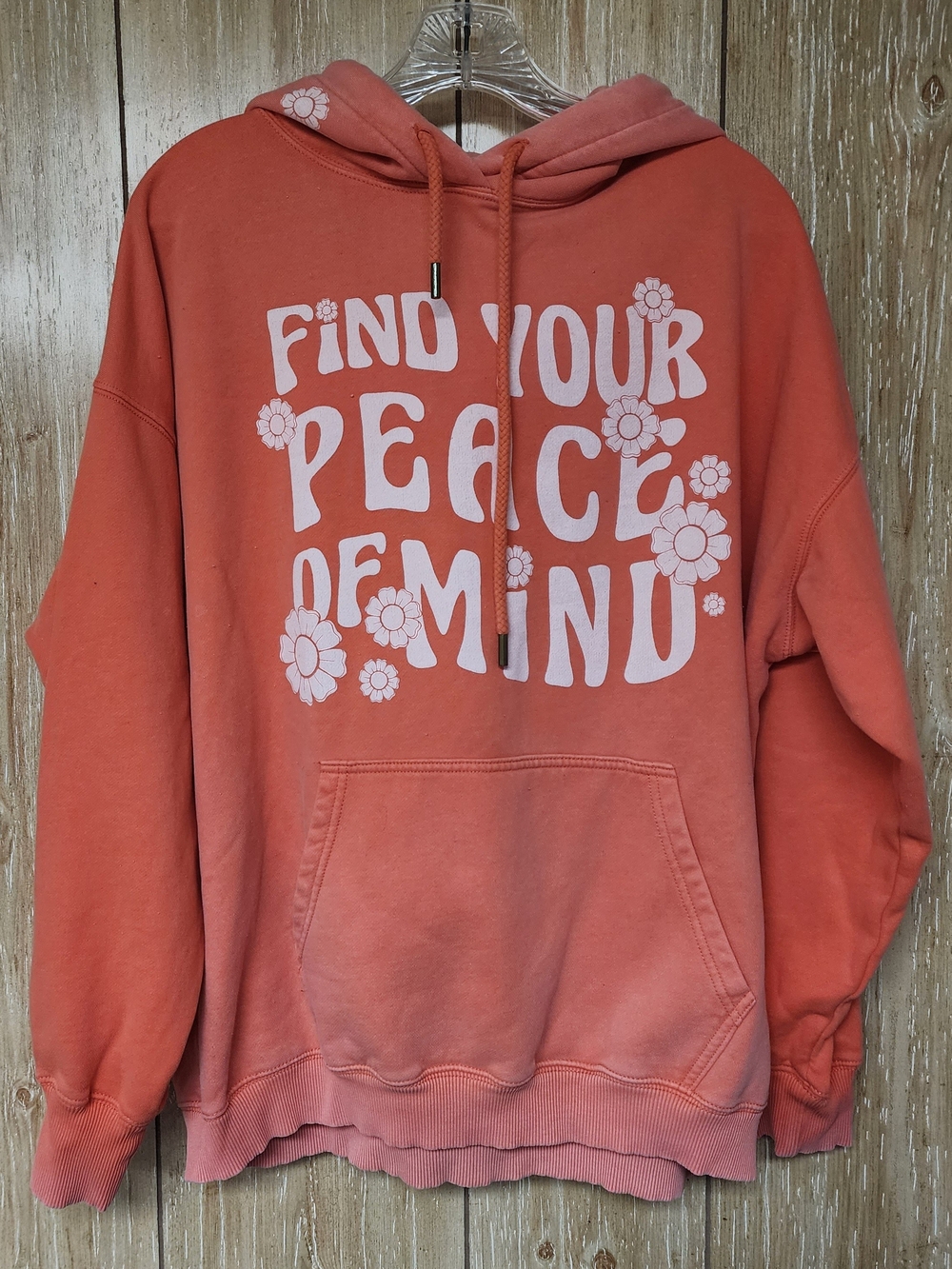 American Eagle Outfitters Coral Graphic Hoodie Sweatshirt